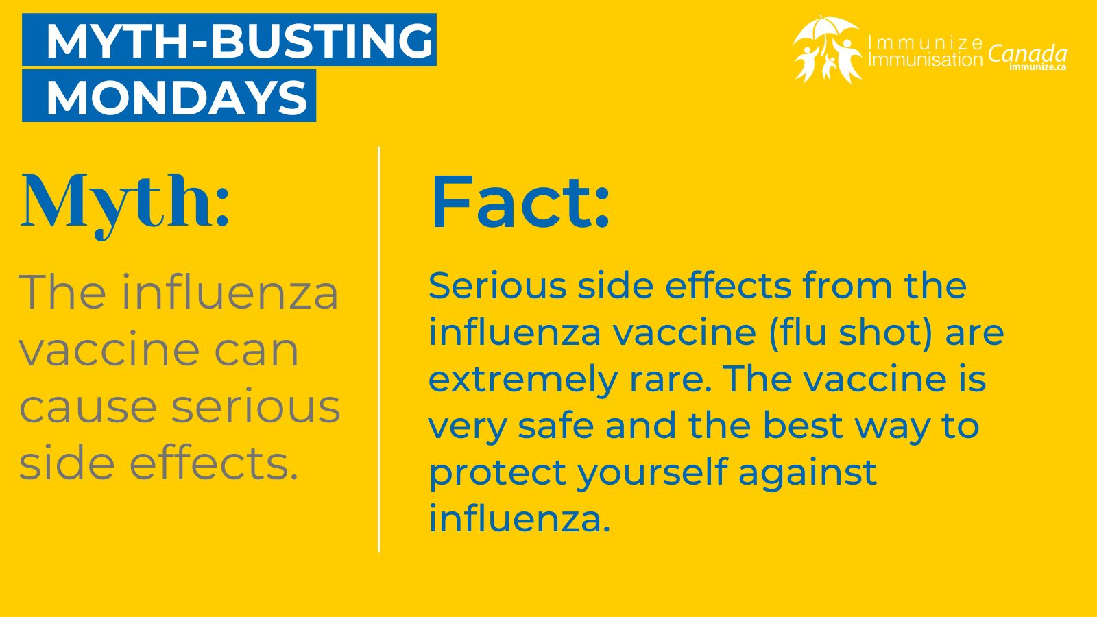 Myth-busting Monday - influenza - image 3 for Twitter/X