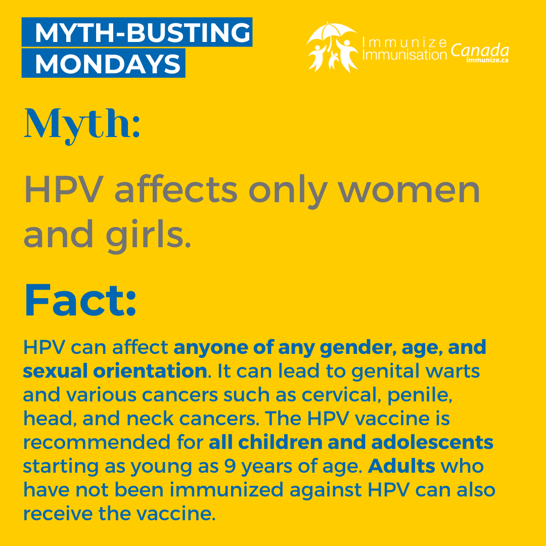 Myth-busting Mondays - HPV - image 3 for Instagram