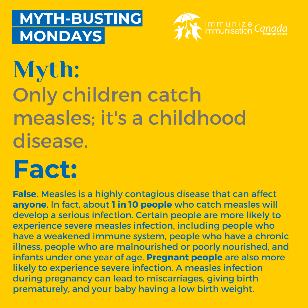 Myth-busting Monday - measles - image 3 for Instagram