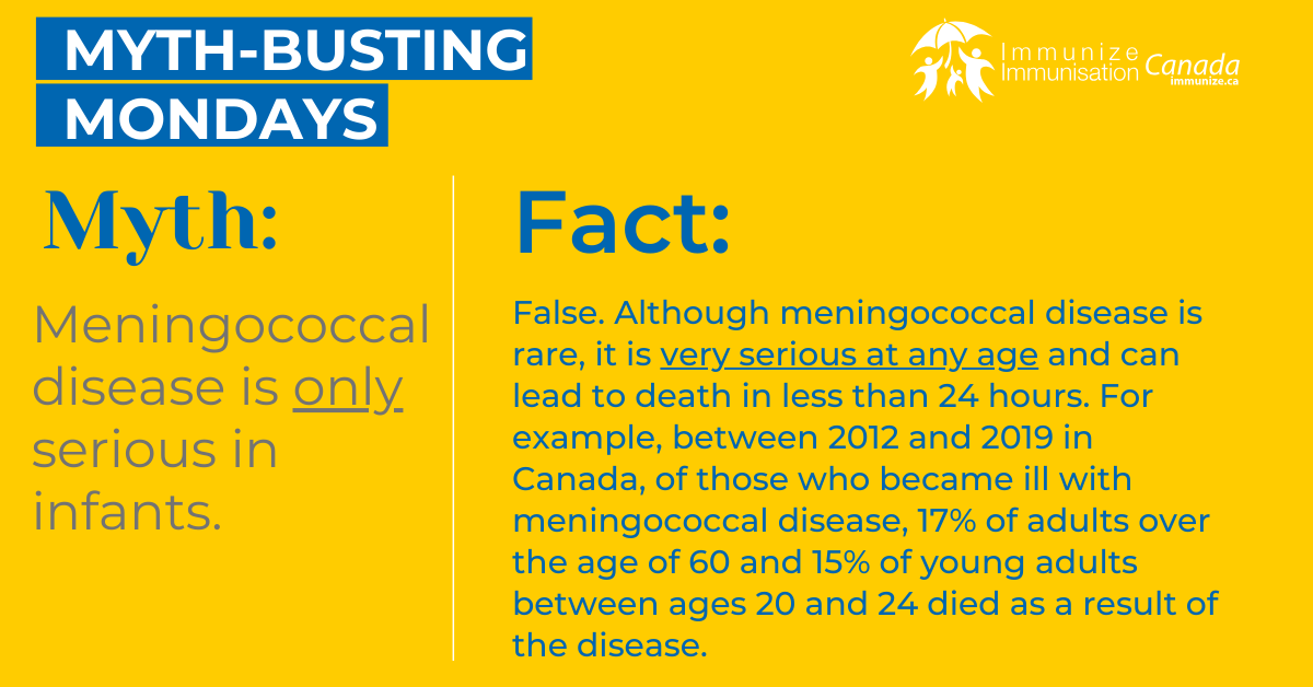 Myth-busting Monday - meningococcal - image 3 for Facebook
