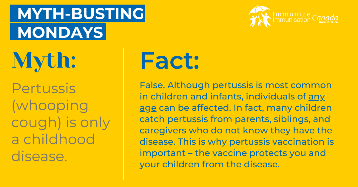 Myth-busting Monday - pertussis (whooping cough) - image 2 for Facebook