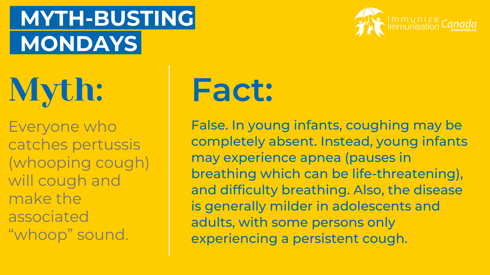 Myth-busting Monday - pertussis (whooping cough) - image 3 for Twitter/X