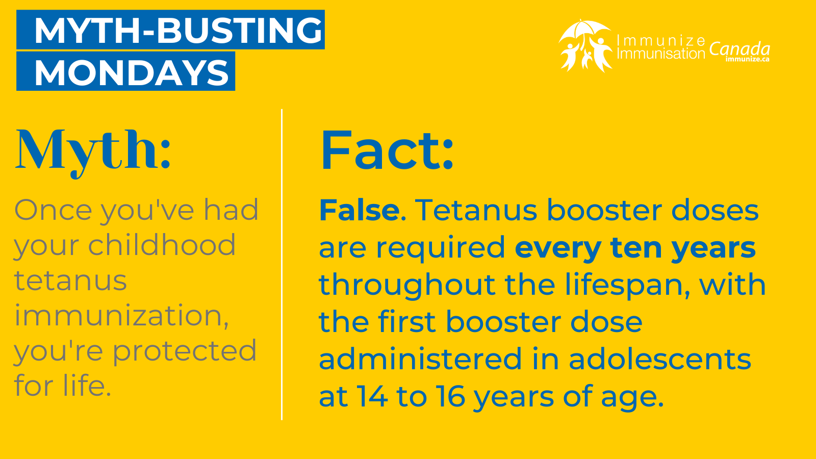 Myth-busting Monday - image 1 for Twitter/X (tetanus)